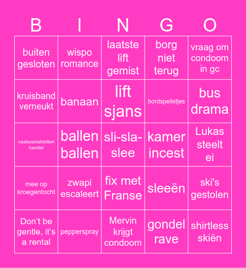 sli-sla-slee wispo Bingo Card