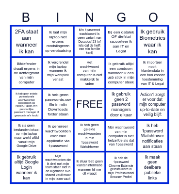 Security Bingo Card