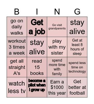 2025 bingo Card