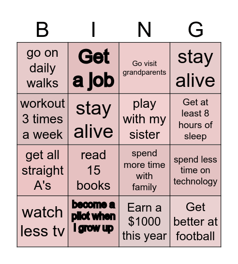 2025 bingo Card