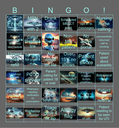 Bingo 1/10/2025 Bingo Card