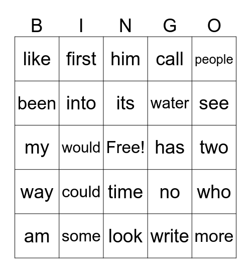 MCW 5-6 Bingo Card