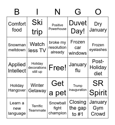 HR Breakfast Bingo Card