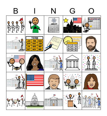 Inauguration Day Bingo Card