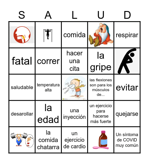 Unidad 2 Bingo Card