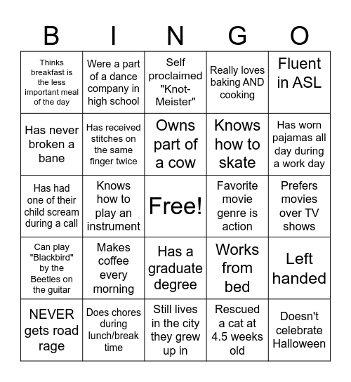 Iron Bryant's Bingo Card