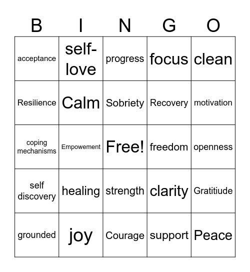SSCB BINGO Card