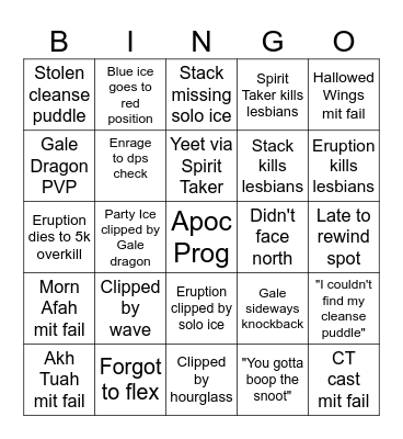 Crystallized Bingo Time Bingo Card