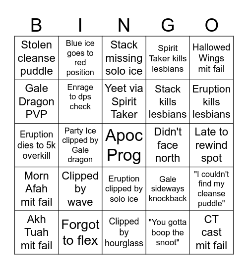 Crystallized Bingo Time Bingo Card