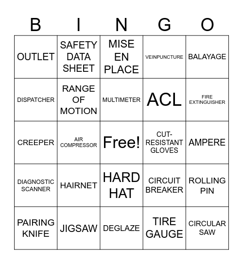 Steel Center Celebrates CTE Month Bingo Card
