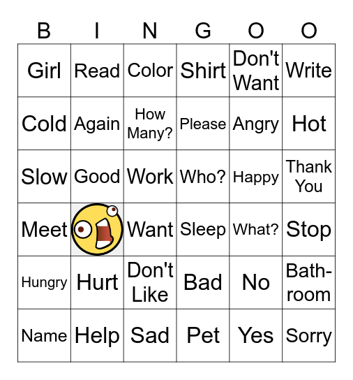 Sign Lang. Review Bingo Card