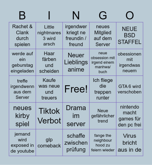 2025 maki Bingo Card