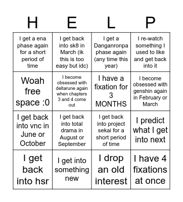 2025 interest predictions Bingo Card