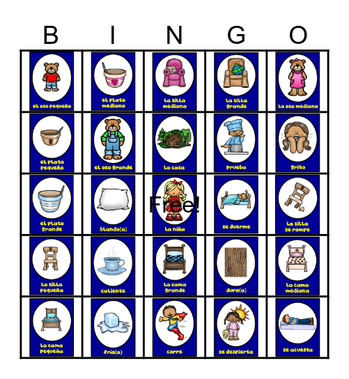 Tres Osos Bingo Card