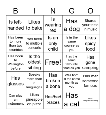 Icebreaker Bingo: Find Someone Who Bingo Card