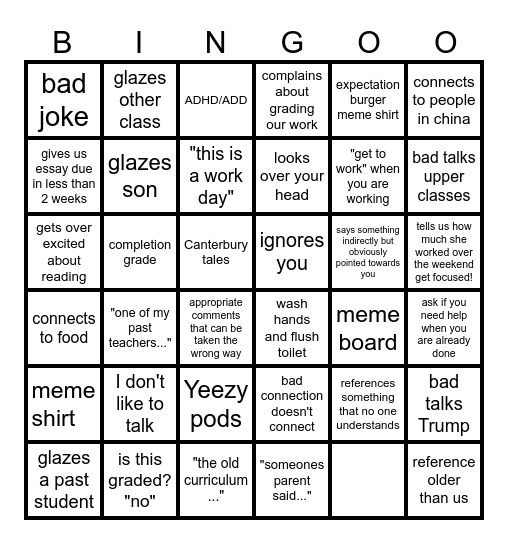 Bingo Card