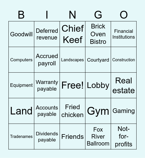 SYCARA BINGO Card
