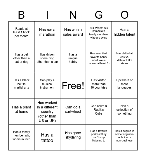 ALL IN TO WIN | SKO 2025 Bingo Card