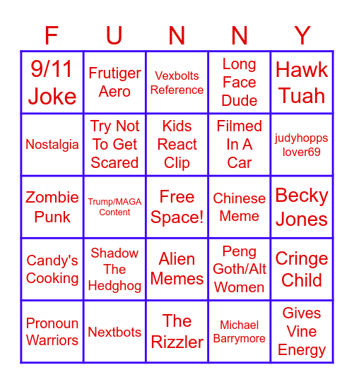 TikTok Bingo Card