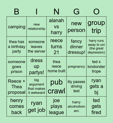HL bingo! Bingo Card