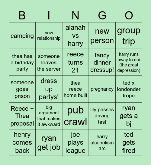 HL bingo! Bingo Card