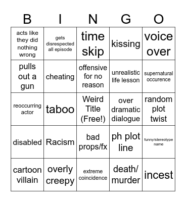 DuckyDee Bingo Card Bingo Card
