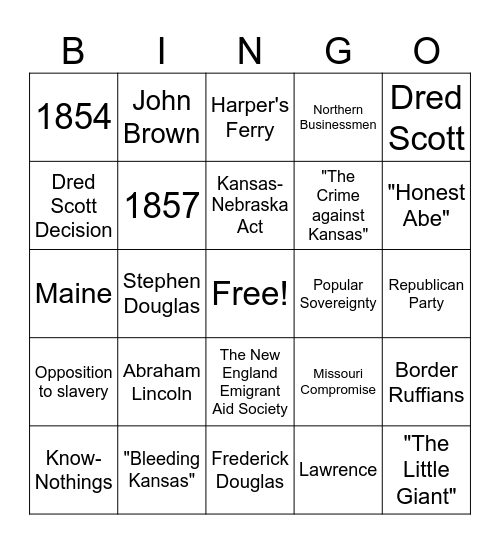 1.2 Discussion Bingo Card