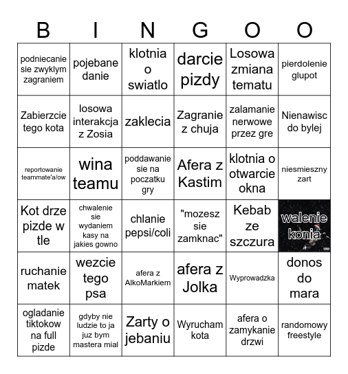 Penti bingo Card