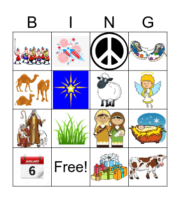 Tres Reyes Magos Bingo Card