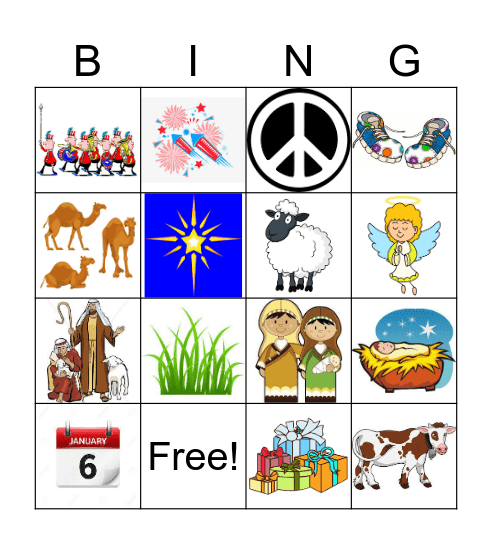 Tres Reyes Magos Bingo Card