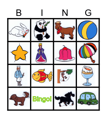 FH1 Aa-Ww Bingo Card