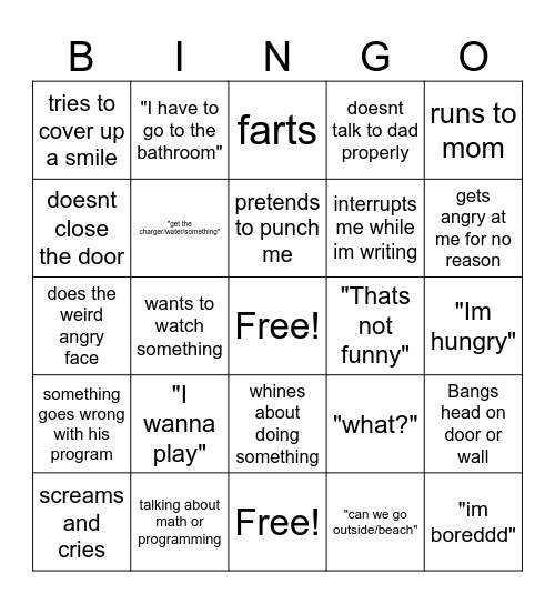 the vincent bingo Card