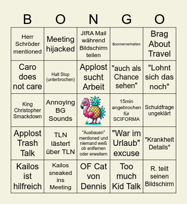 Schmingo Schmongo V2 Bingo Card