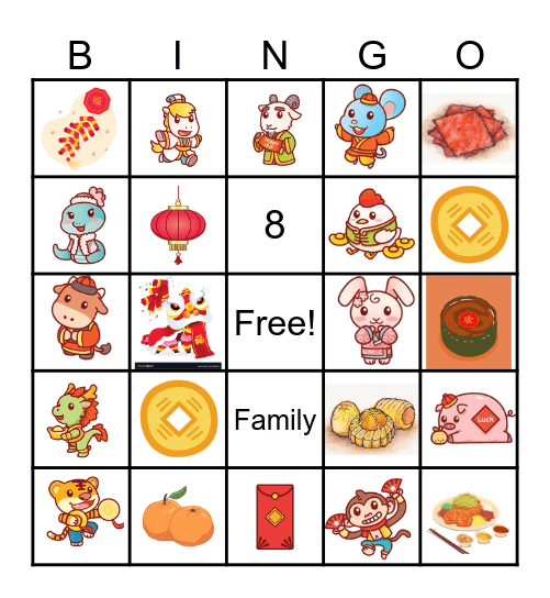 LTA  CNY PARTY Bingo Card