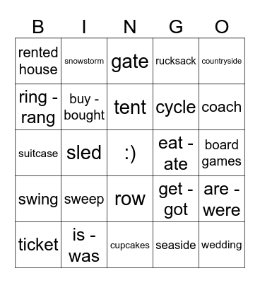 bingo unit 3 Bingo Card