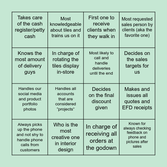 Do We Really Know Who We Are? Bingo Card