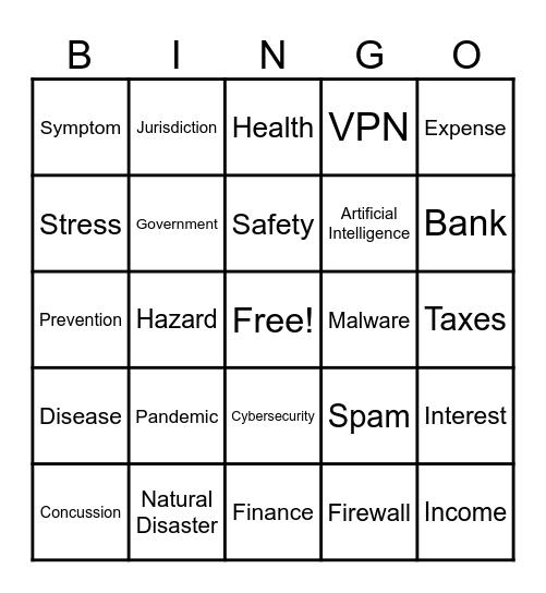 Signature Bingo Card