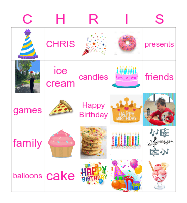 BIRTHDAY BINGO Card