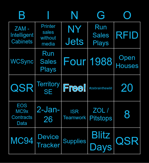 2025 SKO Bingo Card