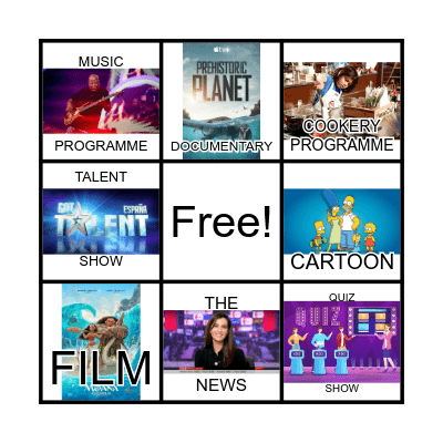 TV TIME! Bingo Card