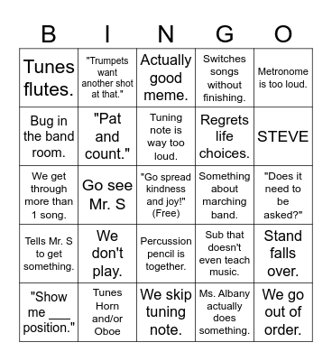 Mrs. Zerman and friends Bingo Card