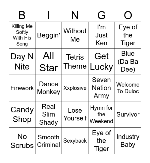 pov it's 1362 the village has been raided but the bard plays this absolute banger at the tavern Bingo Card