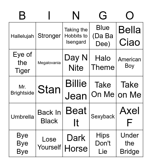 pov it's 1362 the village has been raided but the bard plays this absolute banger at the tavern Bingo Card