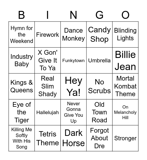 pov it's 1362 the village has been raided but the bard plays this absolute banger at the tavern Bingo Card