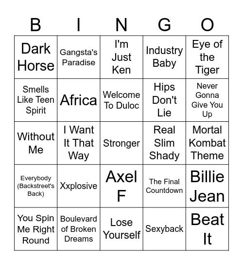 pov it's 1362 the village has been raided but the bard plays this absolute banger at the tavern Bingo Card