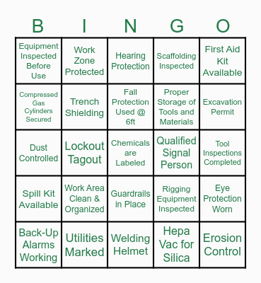 The Walsh Group Bingo Card