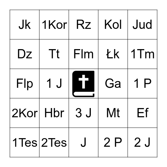 Sigla Bingo Card
