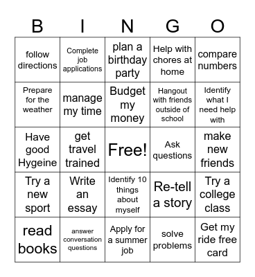 2025 Bingo Card