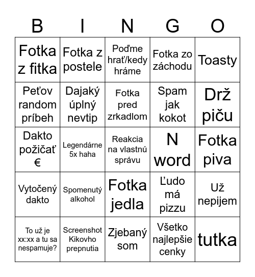 KOKOTI BINGO Card