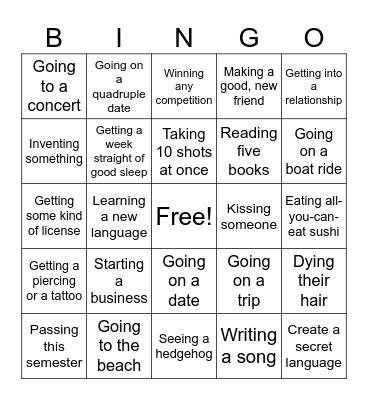 Women in STEM Bingo Card